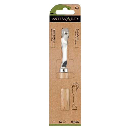 [MG9285622] Milward Radeerwiel getand met houten handvat - 5st