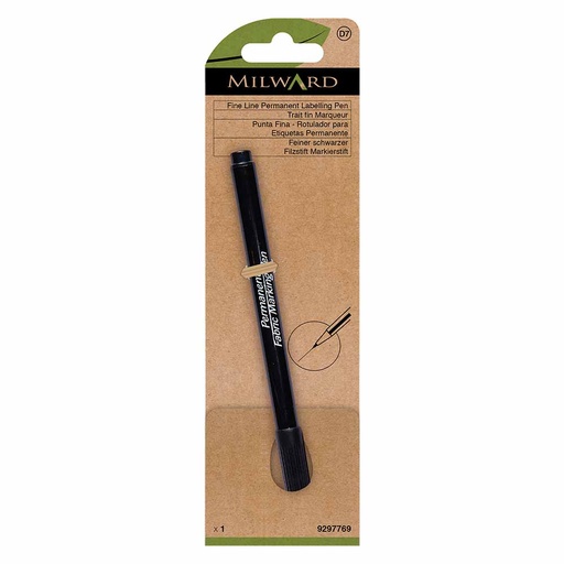 [MG9297769] Milward Markeerstift permanent fijn zwart - 5st