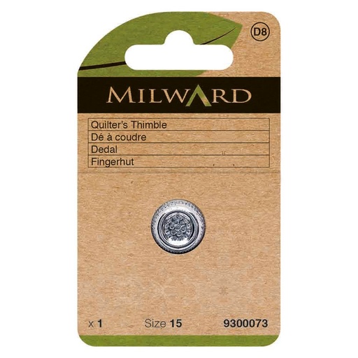 [MG9300073] Milward Vingerhoed voor quilten nickel 15mm - 5st