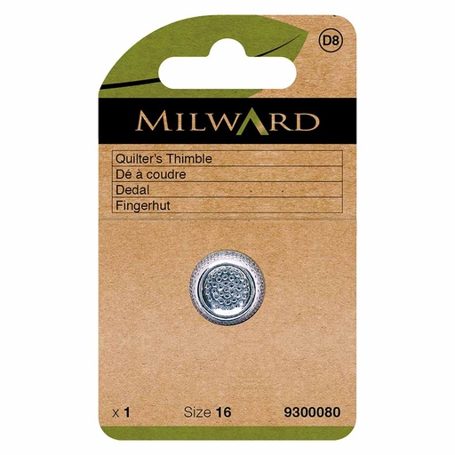 [MG9300080] Milward Vingerhoed voor quilten nickel 16mm - 5st
