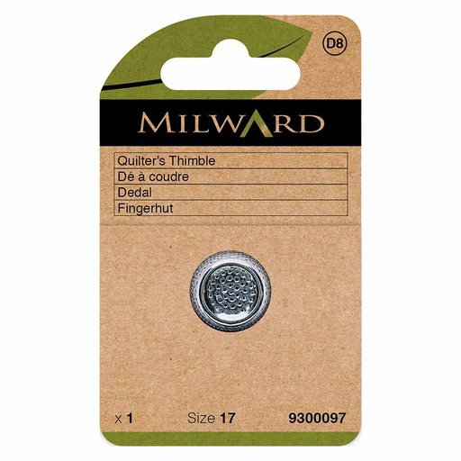 [MG9300097] Milward Vingerhoed voor quilten nickel 17mm - 5st