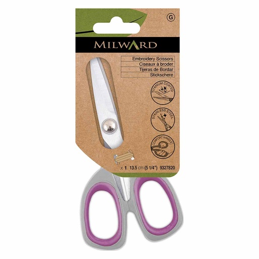 [MG9327820] Milward Borduurschaar titanium 13,5cm - 3st