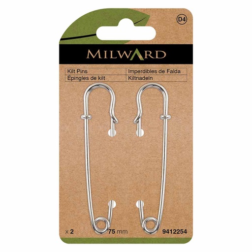 [MG9412254] Milward Kiltspelden 75mm nikkel - 2st