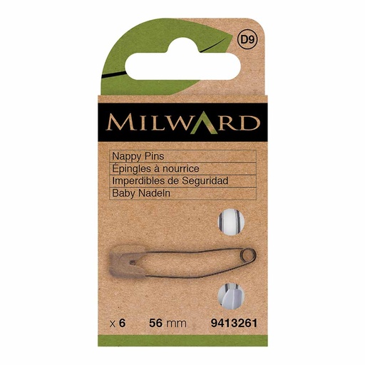 [MG9413261] Milward Babyveiligheidsspelden 56mm wit - 6st