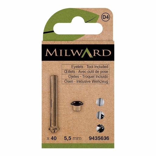 [MG9435636] Milward Nestelringen met gereedschap 5,5mm zwart - 40st