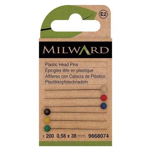 [MG9668074] Milward Kopspelden plastic 0,58x38mm - 200st