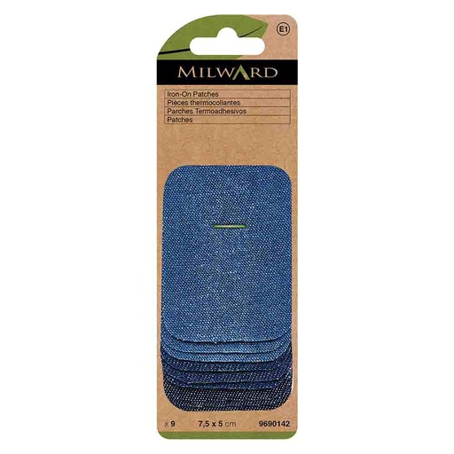[MG9690142] Milward Verstelstuk opstrijkbaar jeans ast 7,5cm -9st
