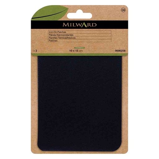 [MG9690258] Milward Verstelstuk opstrijkbaar navy 10x15cm - 2st
