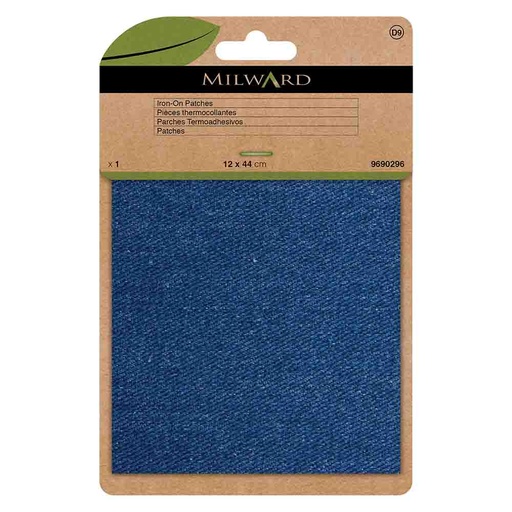 [MG9690296] Milward Verstelstuk opstrijkbaar mid denim 12x44m - 5st