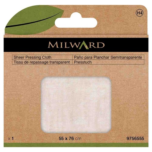 [MG9756555] Milward Opstrijkdoek 100% zijde organza 576cm - 5st