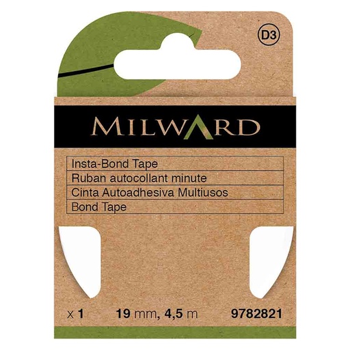 [MG9782821] Milward Dubbelzijdige tape 19mmx4,5m - 5st