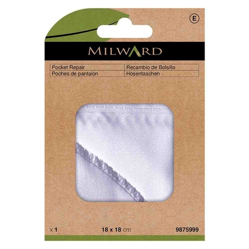 [MG9875999] Milward Broekzakken strijkbaar wit - 5st