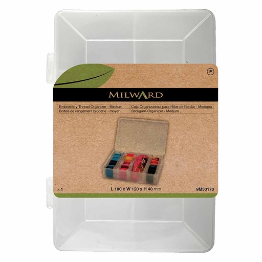 [MG9M30170] Milward Borduurgaren opbergdoos mid. incl.wikkelkaarten-1st