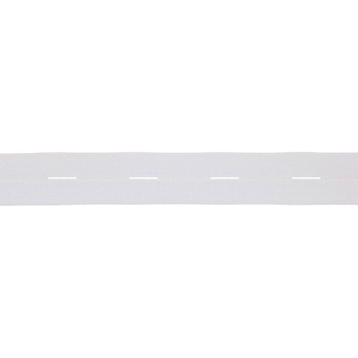 [97017] Knoopsgat elastiek 20mm wit