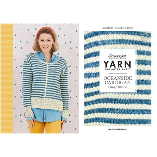 [YTAP101-20NL] Scheepjes YARN The After Party nr.101 Oceansi Cardigan NL