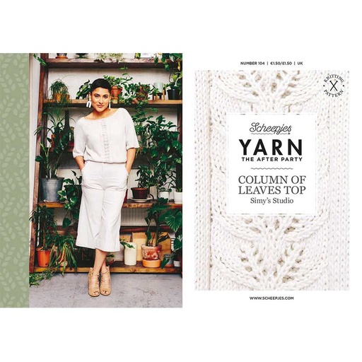 [YTAP104-20UK] Scheepjes YARN The After Party nr.104 Column of Leaves Top UK